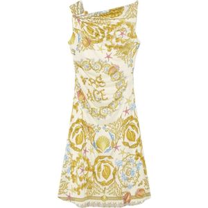 Versace, Dames, Jurken, Geel, Maat: XS