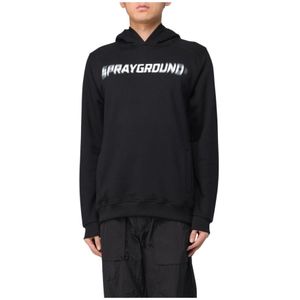 Sprayground, Heren, Sweatshirts & Hoodies, Zwart, Maat: S Katoen,