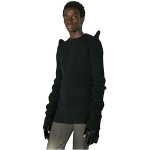 Rick Owens, Heren, Truien, Zwart, Maat: S Wol,