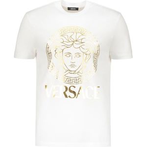 Versace, Heren, Tops, Wit, Maat: XL Katoen,