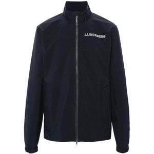 J.Lindeberg, Heren, Jassen, Blauw, Maat: L Poliester,