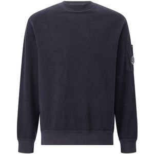C.p. Company, Heren, Sweatshirts & Hoodies, Blauw, Maat: L Katoen,