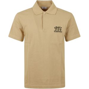 Burberry, Heren, Tops, Bruin, Maat: S Katoen,