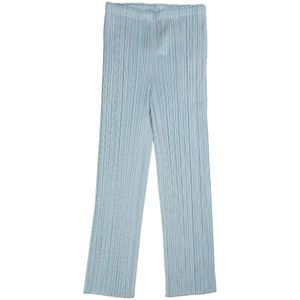 Issey Miyake, Dames, Broeken, Blauw, Maat: L Leer,