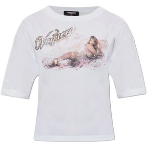 Dsquared2, Dames, Tops, Wit, Maat: M