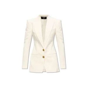 Balmain Single-breasted blazer , White , Dames , Maat: S