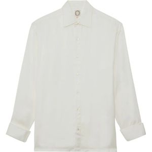 Ines de la Fressange Paris, Dames, Blouses & Shirts, Wit, Maat: S Viscose,