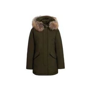 Woolrich Luxe Arctic Parka Jassen , Green , Dames , Maat: XL