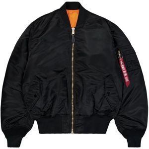 Alpha Industries, Heren, Jassen, Zwart, Maat: M Nylon,