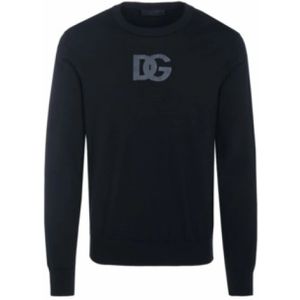 Dolce & Gabbana, Heren, Truien, Zwart, Maat: L Katoen,