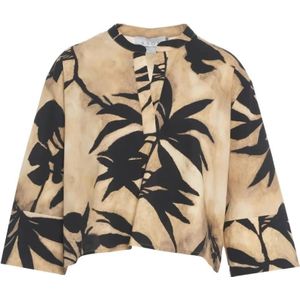 Kaos, Dames, Blouses & Shirts, Beige, Maat: M Katoen,