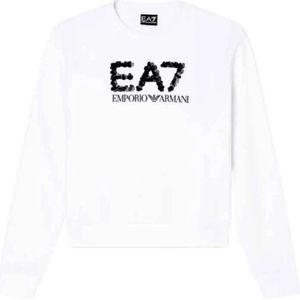 EA7 Emporio Armani Sweatshirt  zwart / wit