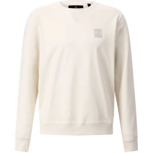Belstaff, Heren, Sweatshirts & Hoodies, Wit, Maat: L Katoen,