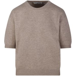 Max Mara, Dames, Truien, Beige, Maat: M Katoen,