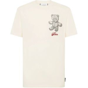 Philipp Plein, Heren, Tops, Beige, Maat: XL