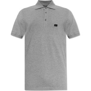 Dolce & Gabbana - Katoenen Polo - Grijs - Heren