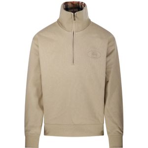 Burberry, Heren, Sweatshirts & Hoodies, Beige, Maat: L Katoen,