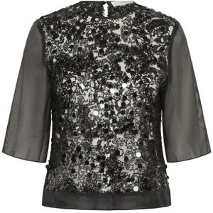 InWear, Dames, Blouses & Shirts, Zwart, Maat: L