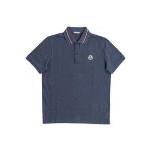 Moncler Polo Hemden , Blue , Heren , Maat: S