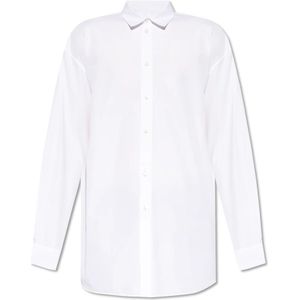 Jil Sander, Heren, Overhemden, Wit, Maat: L Katoen,