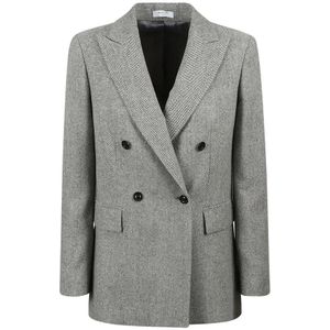 Boglioli, Dames, Jassen, Grijs, Maat: M Wol,