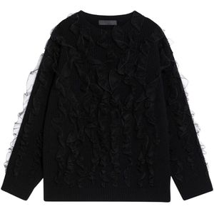 Valentino Garavani, Dames, Truien, Zwart, Maat: M Wol,