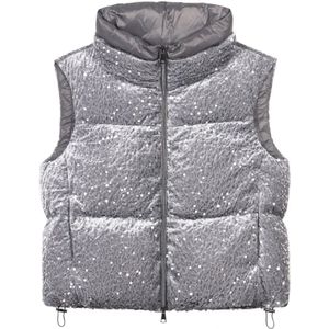 Luisa Cerano, Dames, Jassen, Grijs, Maat: S Polyamide,