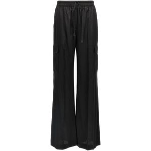 Tom Ford, Dames, Broeken, Zwart, Maat: XS Zijde,