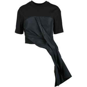 Alexander McQueen, Dames, Tops, Zwart, Maat: XS Katoen,