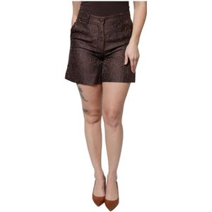 Dolce & Gabbana - Mini Short - Bruin - Floral Brocade Design