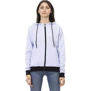 Baldinini, Dames, Sweatshirts & Hoodies, Paars, Maat: M Katoen,