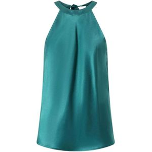 Pinko, Dames, Tops, Groen, Maat: 2XS Satijn,