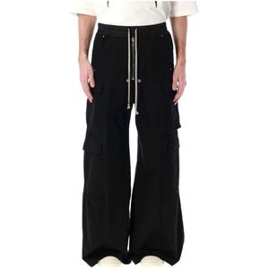 Rick Owens, Heren, Broeken, Zwart, Maat: L Katoen,