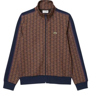 Lacoste, Heren, Sweatshirts & Hoodies, Bruin, Maat: XL Katoen,