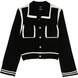 Pinko, Dames, Truien, Zwart, Maat: M Wol,