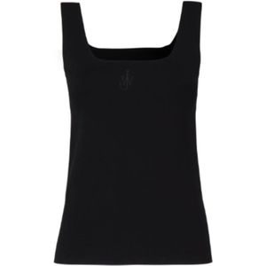 JW Anderson, Dames, Tops, Zwart, Maat: M Viscose,