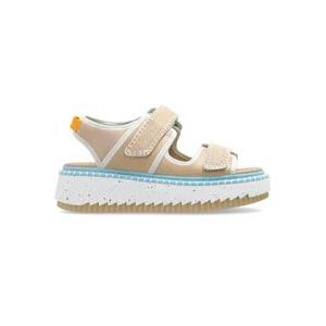 Chloé Platform sandalen , Beige , Dames , Maat: 40 EU