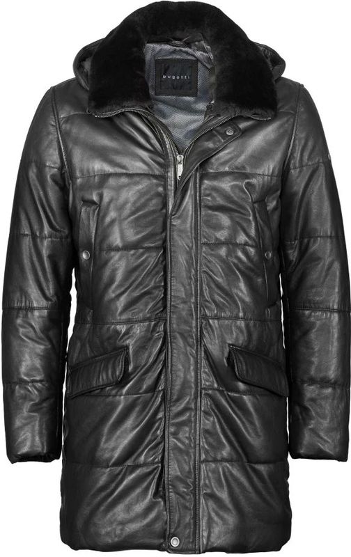 Tussenjas - Effen - Leer - Raglanmouwen - Ritssluiting