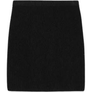 Sportmax, Dames, Rokken, Zwart, Maat: XS Wol,