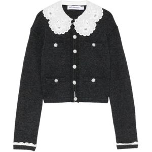 Self Portrait, Dames, Truien, Grijs, Maat: XS