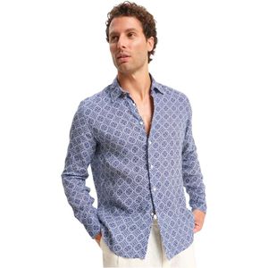 Peninsula, Heren, Overhemden, Veelkleurig, Maat: XL Linnen,