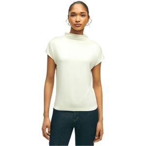 Brooks Brothers, Dames, Tops, Beige, Maat: XS Jersey,