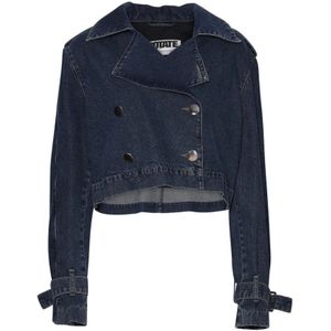 Rotate Birger Christensen, Dames, Jassen, Blauw, Maat: L Denim,