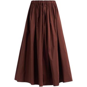 Weekend Max Mara, Dames, Rokken, Bruin, Maat: XS