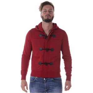 Armani Jeans, Heren, Sweatshirts & Hoodies, Rood, Maat: L Katoen,