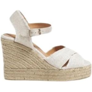 Castañer, Dames, Schoenen, Geel, Maat: 36 EU Linnen,