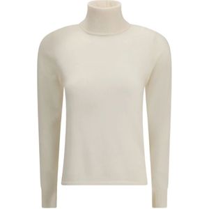 Max Mara, Dames, Truien, Beige, Maat: M Wol,