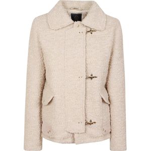 Fay, Dames, Jassen, Beige, Maat: XS Wol,