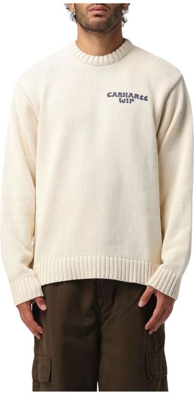 Carhartt WIP - Helix Knit Sweatshirt - Ecru - Middelzwaar Breiwerk