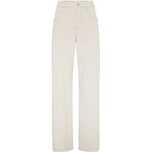 Brunello Cucinelli, Dames, Jeans, Wit, Maat: S